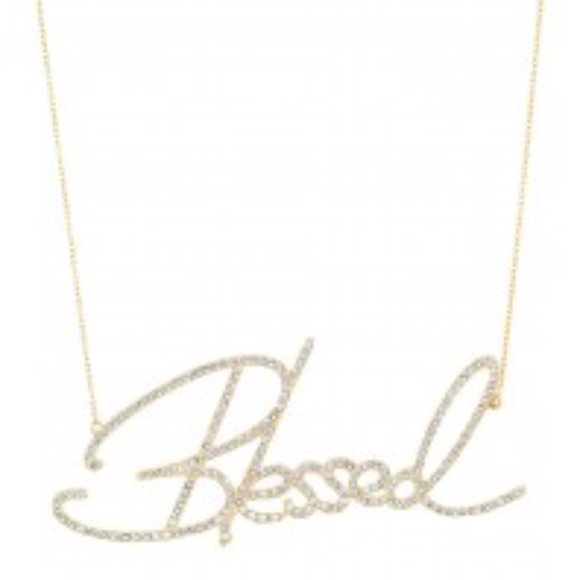 Simone I Smith Jewelry - Simone I. Smith Blessed Nameplate XL Necklace
